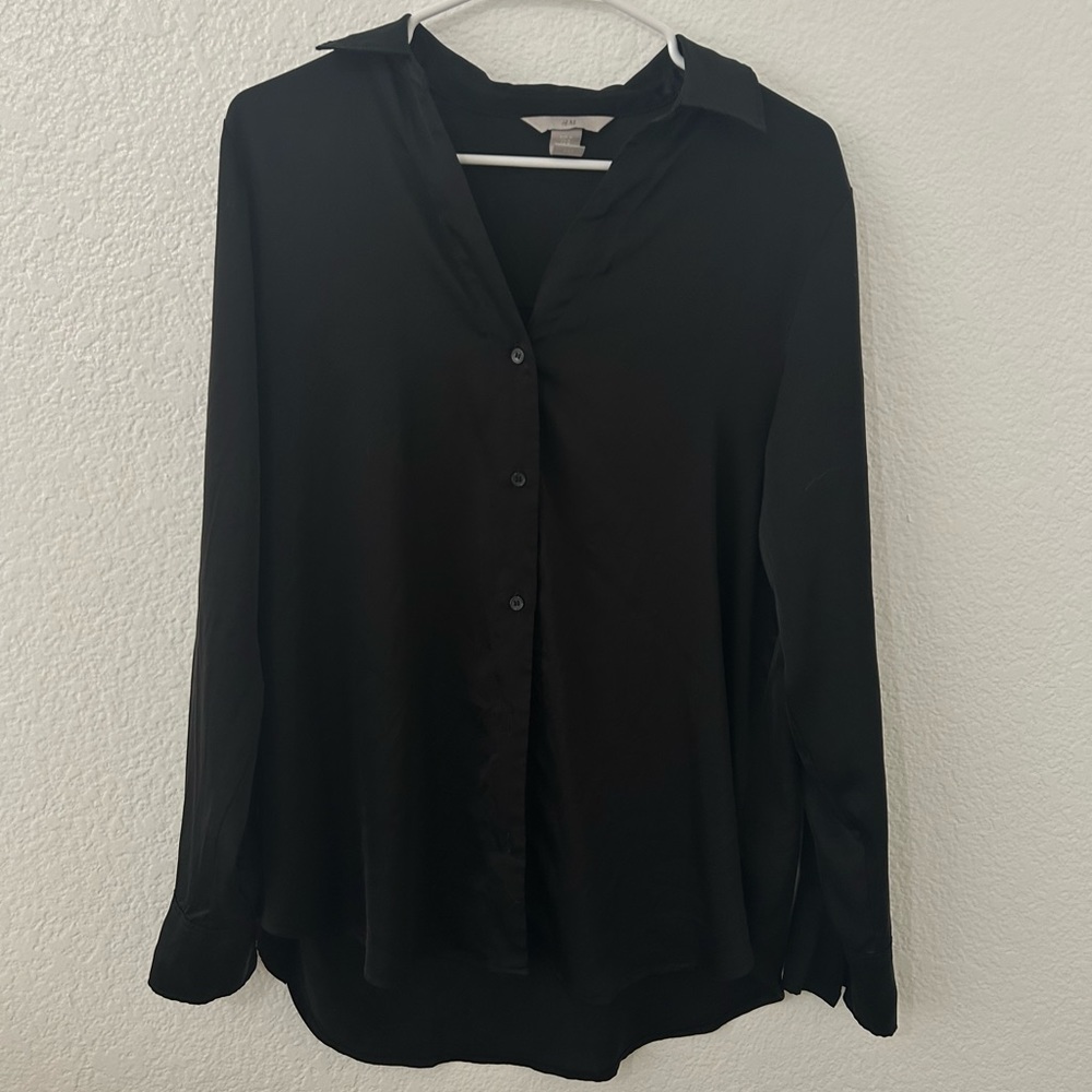 H&M Silky button down shirt